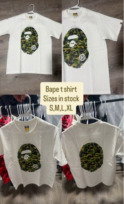 Best bape  tee shorts short sleeve for the summer and great quality 💯 100 for two
