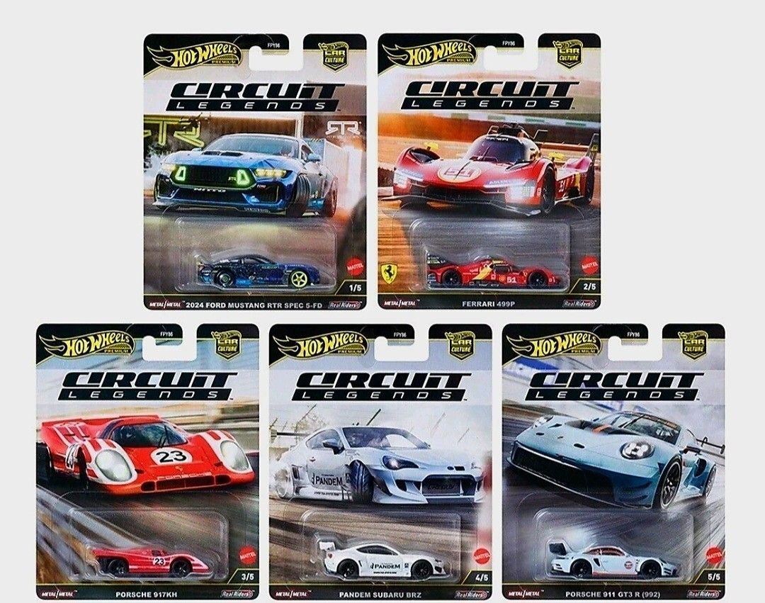 HW Premium Set 5 Circuit Legends