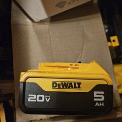 New dewalt 20v. 5ah battery (60.00 Firm)