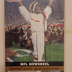  Whitney Houston Super Bowl National Anthem Sports Card 