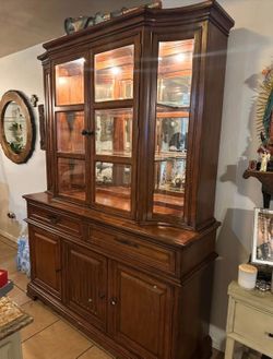 Dinning table and hutch