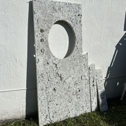 Granite Countertop Along With Backsplash 