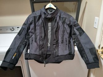 Motorcycle  Jacket, Black, Cordura, Olympia AGS, Medium (Like new)