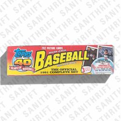 1991 Topps Baseball "The Real One" Factory Sealed Set
