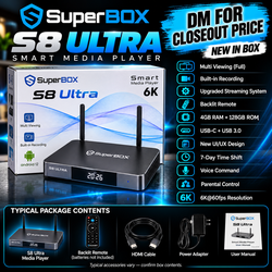 📦 **SUPERBOX S8 ULTRA — DM for Pricing!**