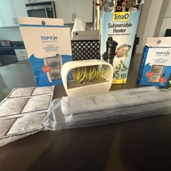 Variety of items for a Fish Tank Aquarium