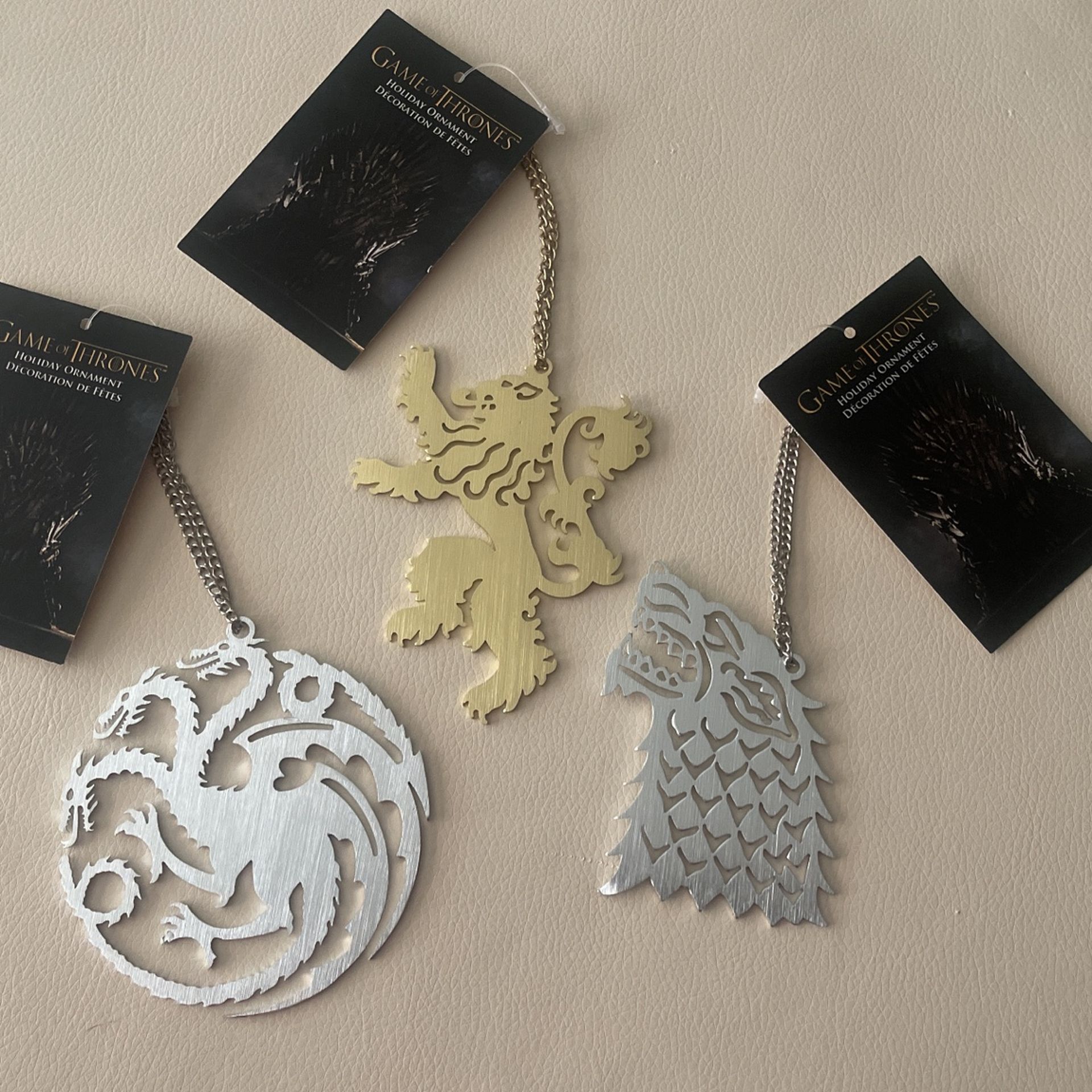 Game of Thrones Metal Christmas Ornaments