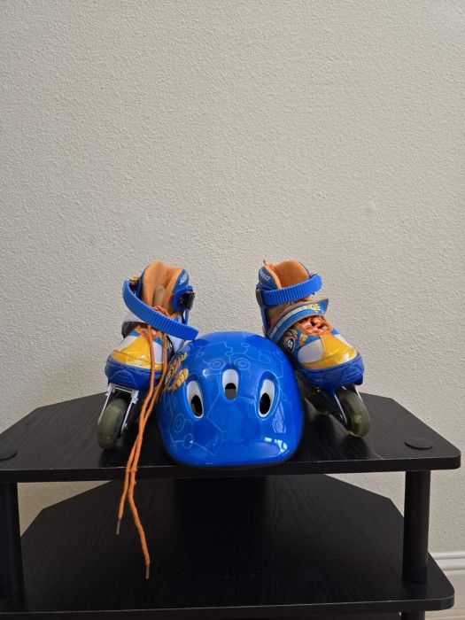 Roller Blades With Helmet