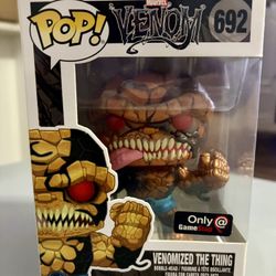 2020 Funko POP! Marvel Venom #692 Venomized The Thing Metallic GameStop Exclusive Fantastic Four
