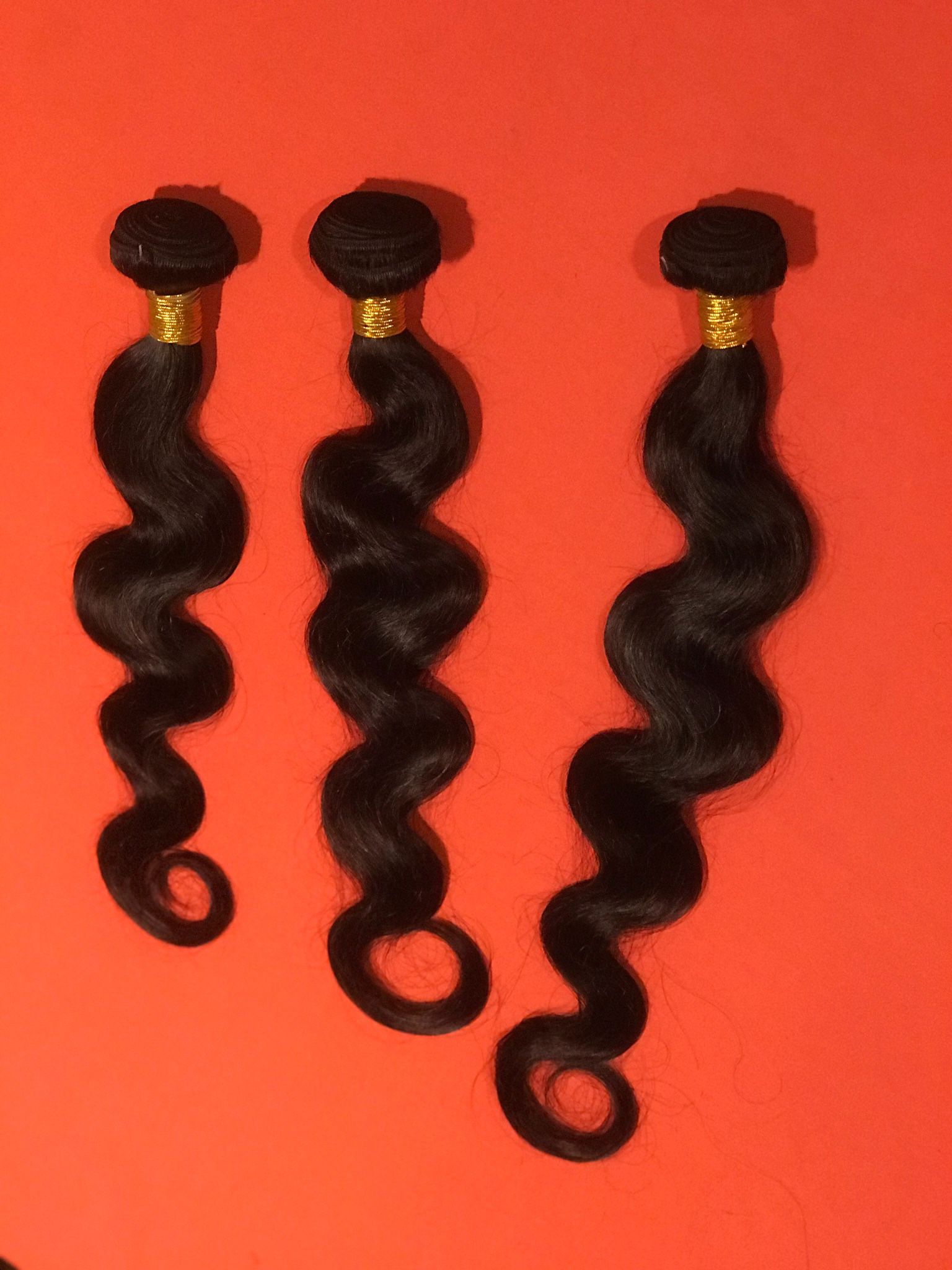 3 Bundles 18”,20”,22” Brazilian Virgin  Hair