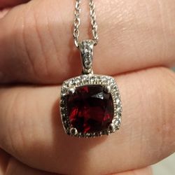 January Birthstone Necklace 