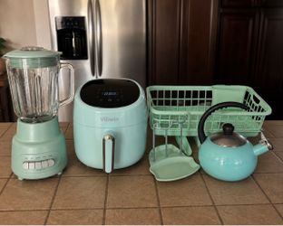 Mint Green Kitchen Appliance Set – 4 Pieces