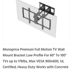 Monoprice Full Motion 60" - 100" TV Mount