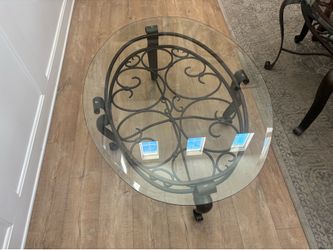 Glass coffee, sofa and end tables