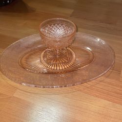 Vintage Pink Depression Set