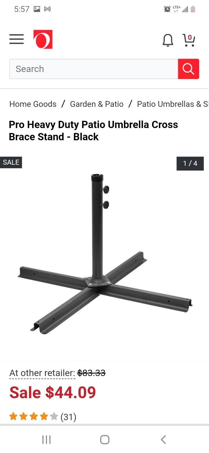 Umbrella Cross Stand