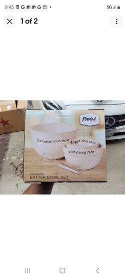 Brand-New In Box Parini 3-Piece Ceramic Batter Bowl Set No Lower Offers Accepted