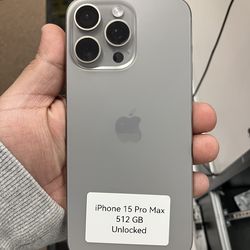 iPhone 15 Pro Max 512GB Unlocked Cash or $50 down