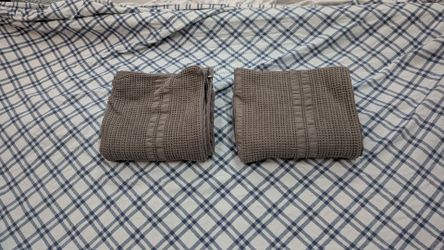 BOLL & BRANCH KING PILLOW SHAMS 2. GRAY WAFFLE