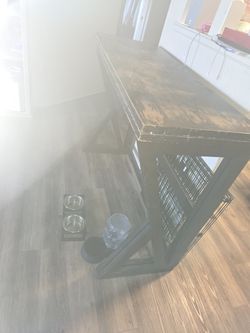 Folding dining room table