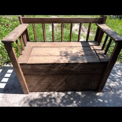 Wooden Storage Bench