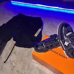 Essential Shorts LV Shoes Bape Shirt