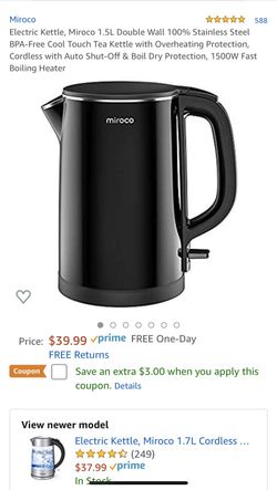 Miroco electric kettle