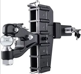 Adjustable Pintle Hitch Combination, 2.5" Receiver, 2-5/16" Ball, 6-7/16" Drop, 6-5/8" Rise, 20,000 lbs (2.5" Receiver) Price Firm