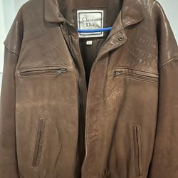Christian Dior men’s leather bomber jacket