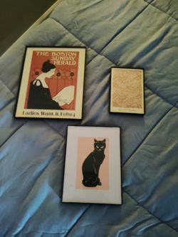Set Of 3 Art Framed Pictures! Gorgeous