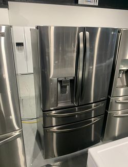 LG 4-Door Black Stainless Refrigerator
