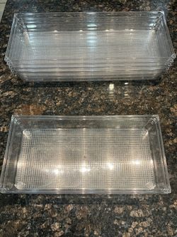 The Container Store iDesign Linus Shallow Drawer Organizers (Set of 6)