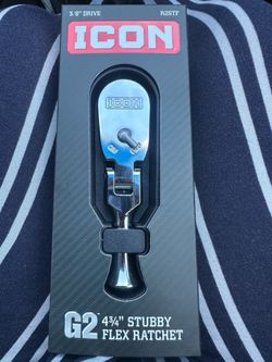 Icon G2 3/8 drive 4 3/4 stubby flex ratchet