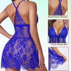 Avidlove Women Sexy Lingerie Babydoll Lace Chemise Eyelash Lingerie