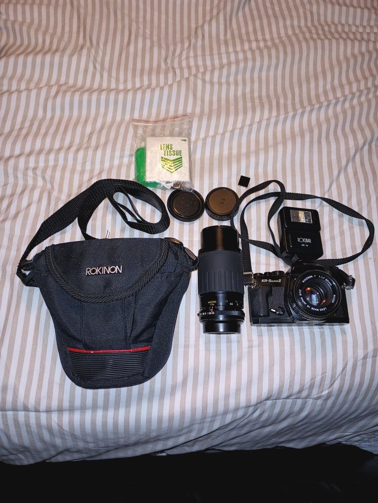 Ricoh KR-5 Super II Camera With Extras