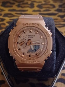 Womens Casio G-Shock Rose Gold Watch
