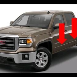 2014-2018 Silverado Chevy or GMC Sierra Double Cab /Extended 6.8' Bed Side OEM Molding Trim