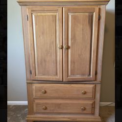 Wood Armoire 