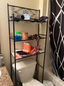 Bathroom toilet storage