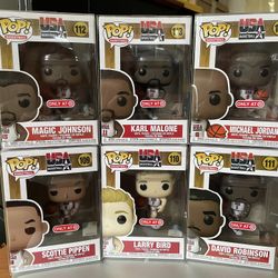 Dream Team USA Basketball Funko Pop Set Jordan Pippen