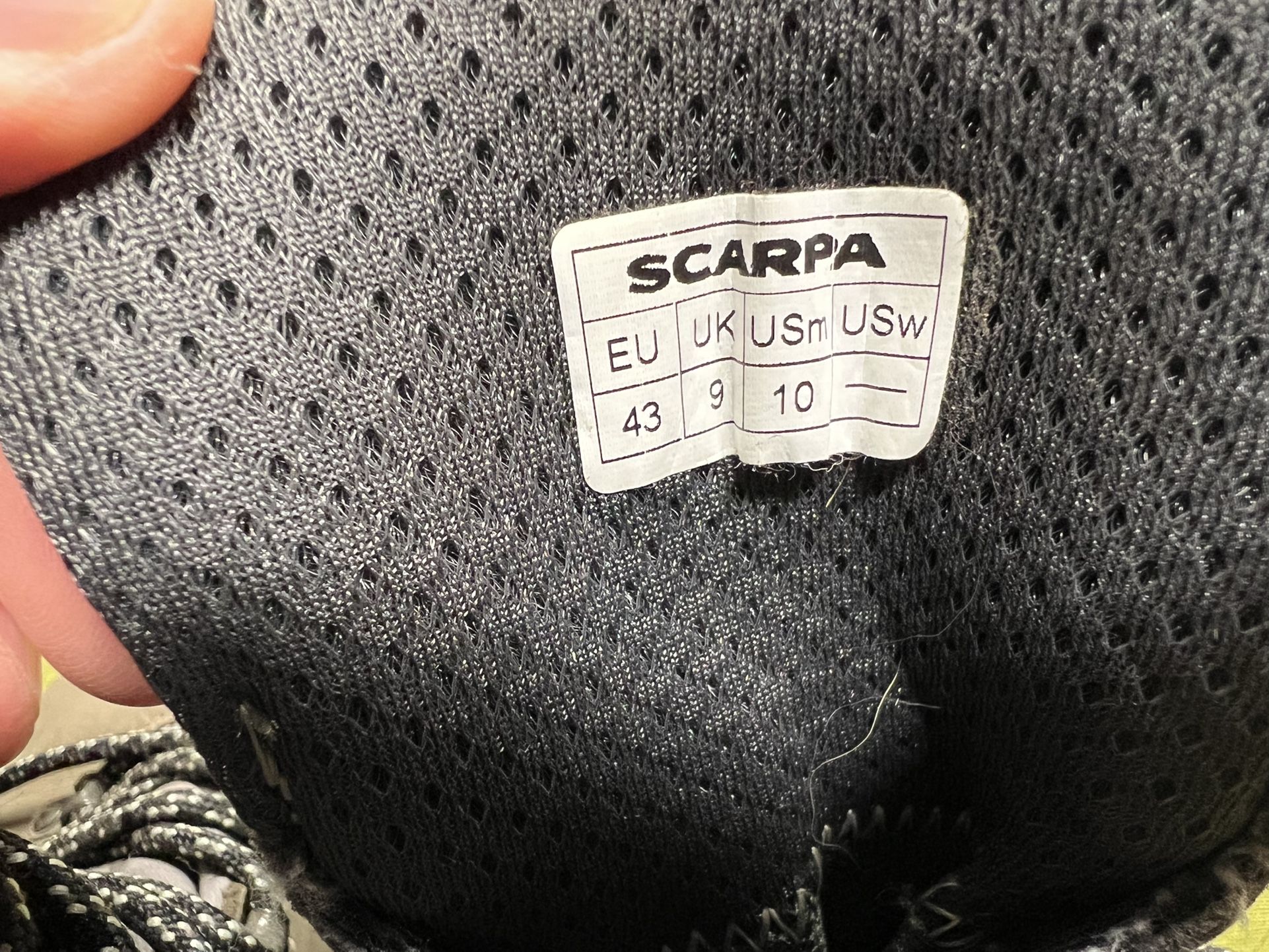 Scarpa Terra GTX Hiking Boots 10 Men’s