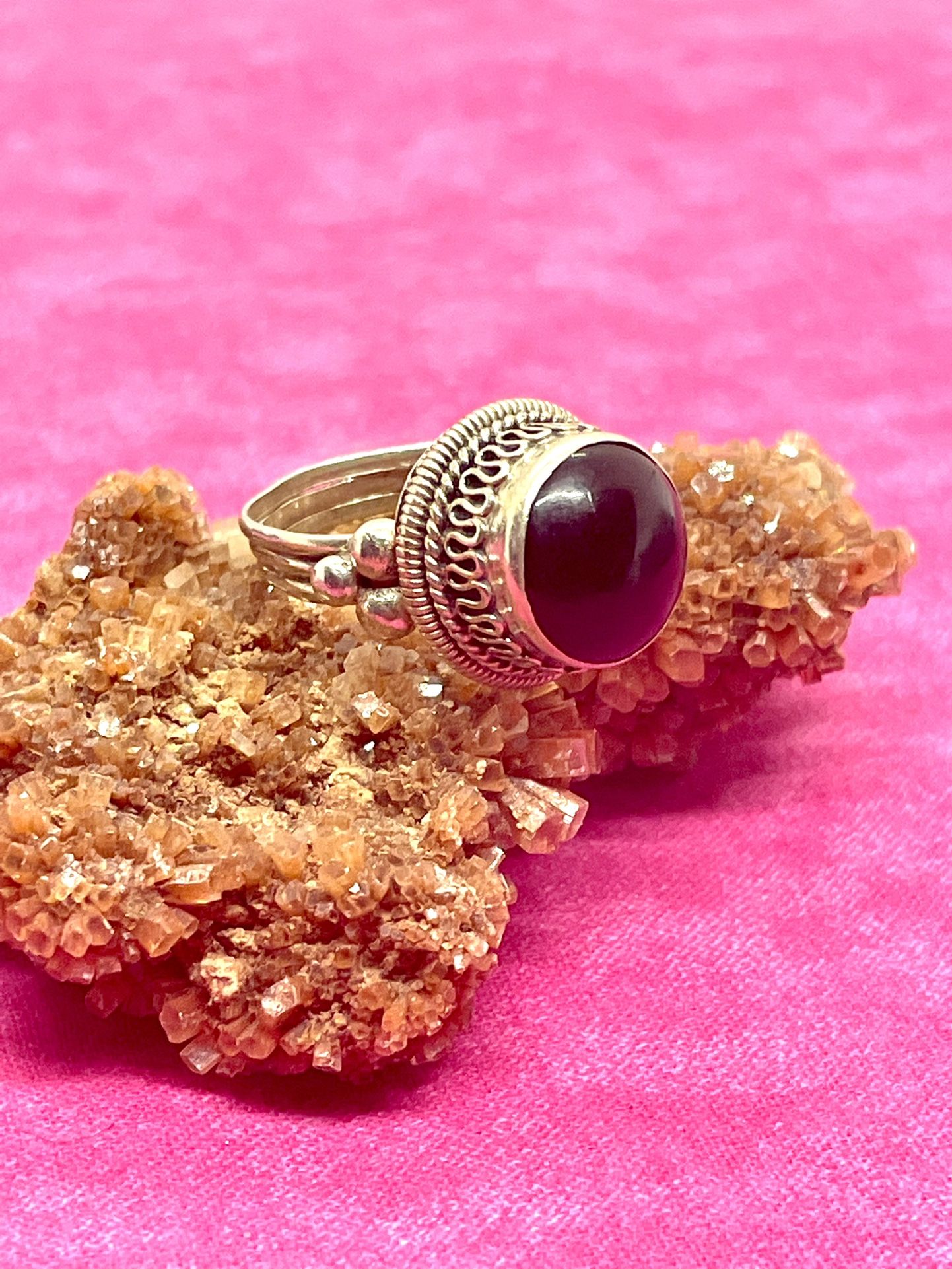 Sterling Handmade Onyx Ring