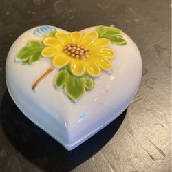 Heart Shaped Trinket Box