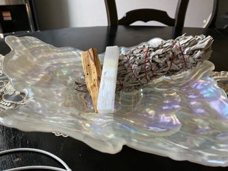 White Sage , Palo Santo , and Selenite
