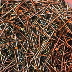 2-3/8 in. 8-penny Vinyl Coated Smooth Shank Sinker Nails LOTS!