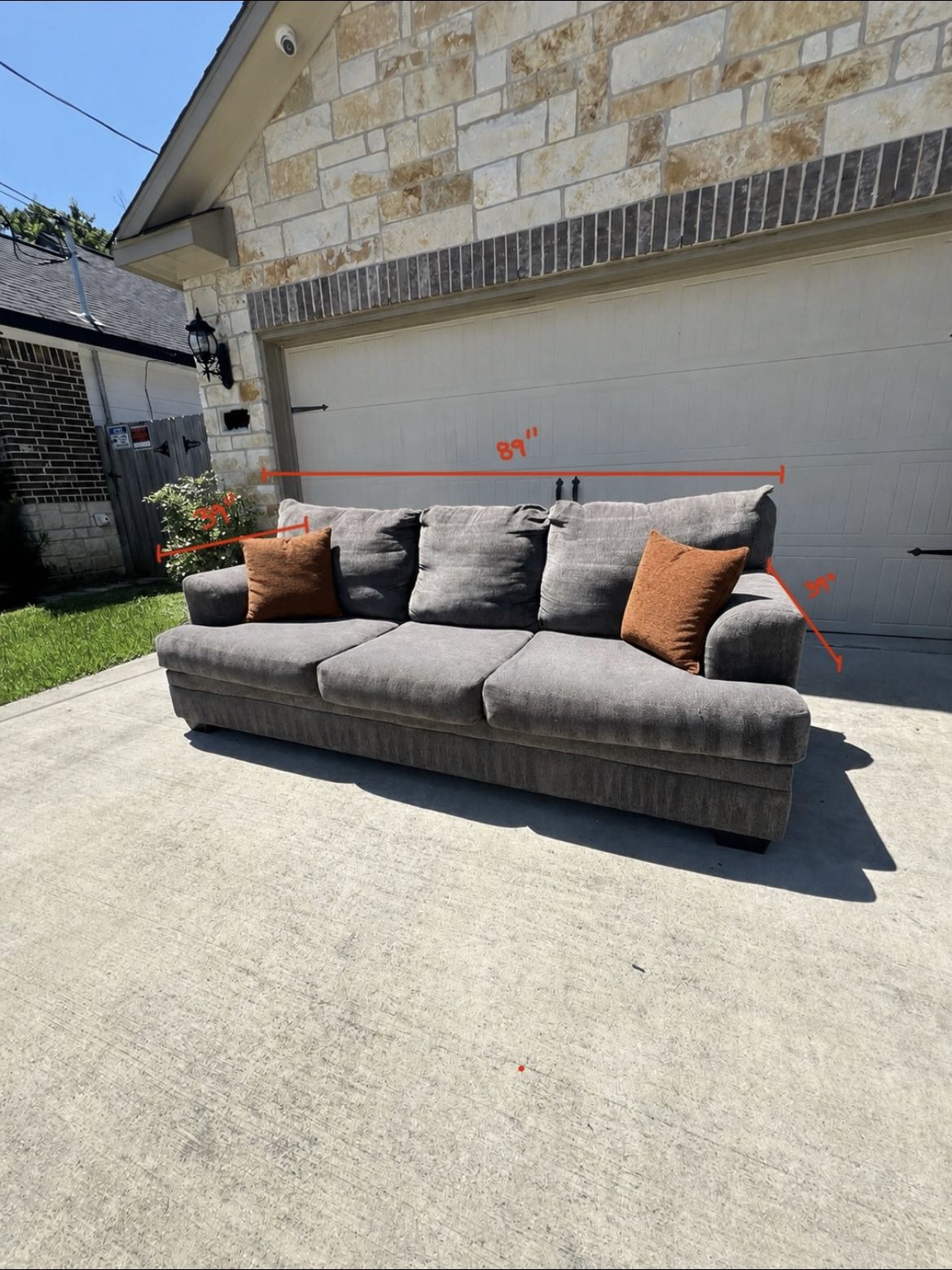 Dark Gray 3 Seater Couch/sofa