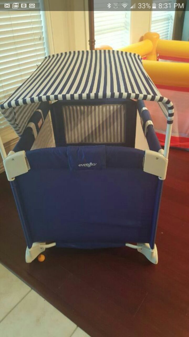 Happy Cabana Evenflo Playpen. for Sale in Forney TX OfferUp