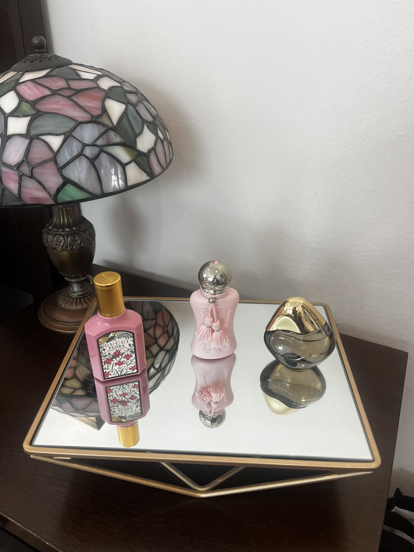 Gold Perfume Jewelry Stand / Tray