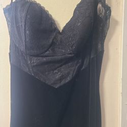 Lace And Velvet Dress