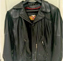 Fringed Leather Harley Davidson Jacket